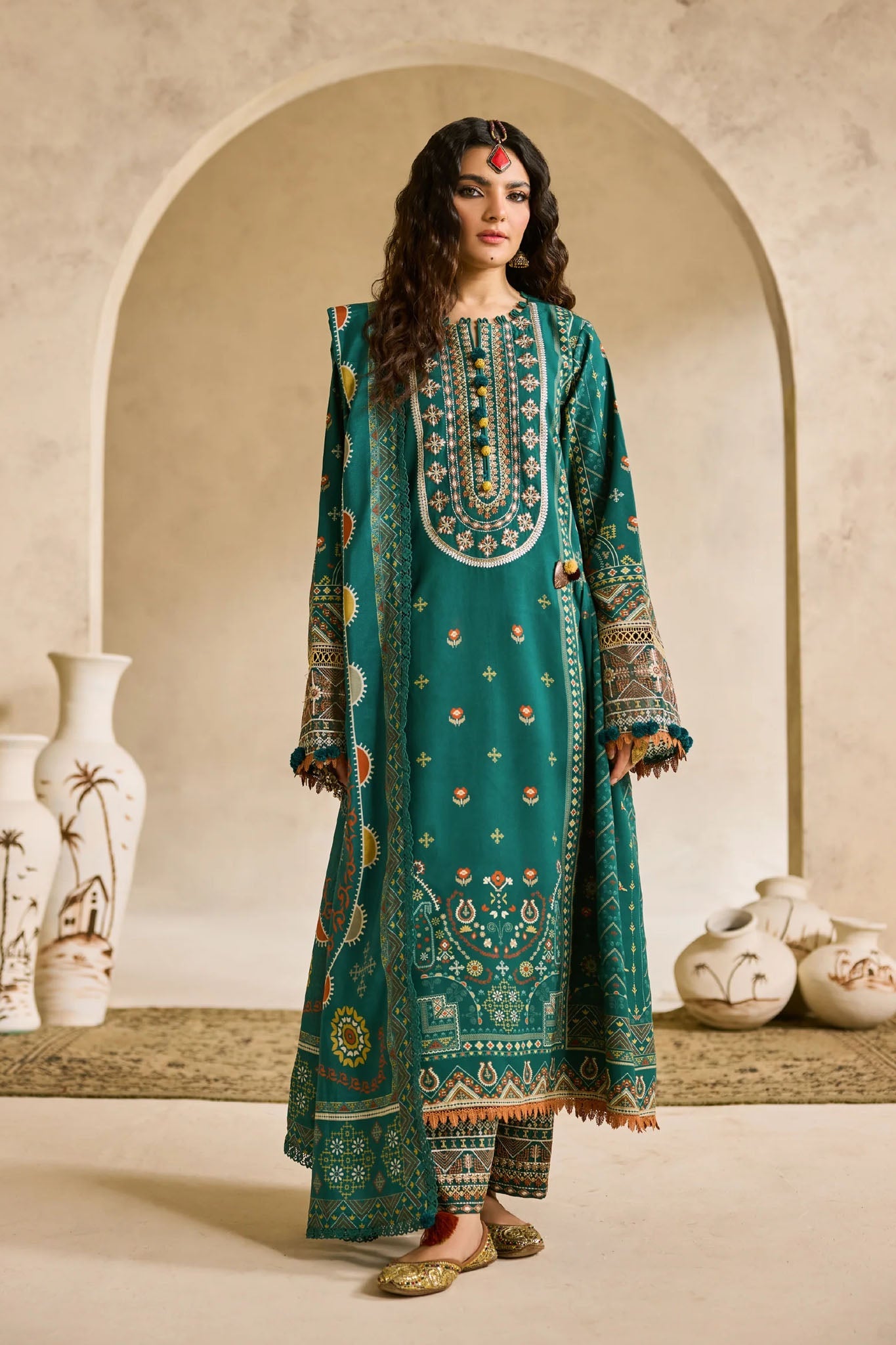 Zync One Nation By Florent Unstitched 3 Piece Winter Vol-01 Collection'2025-FL-01-B