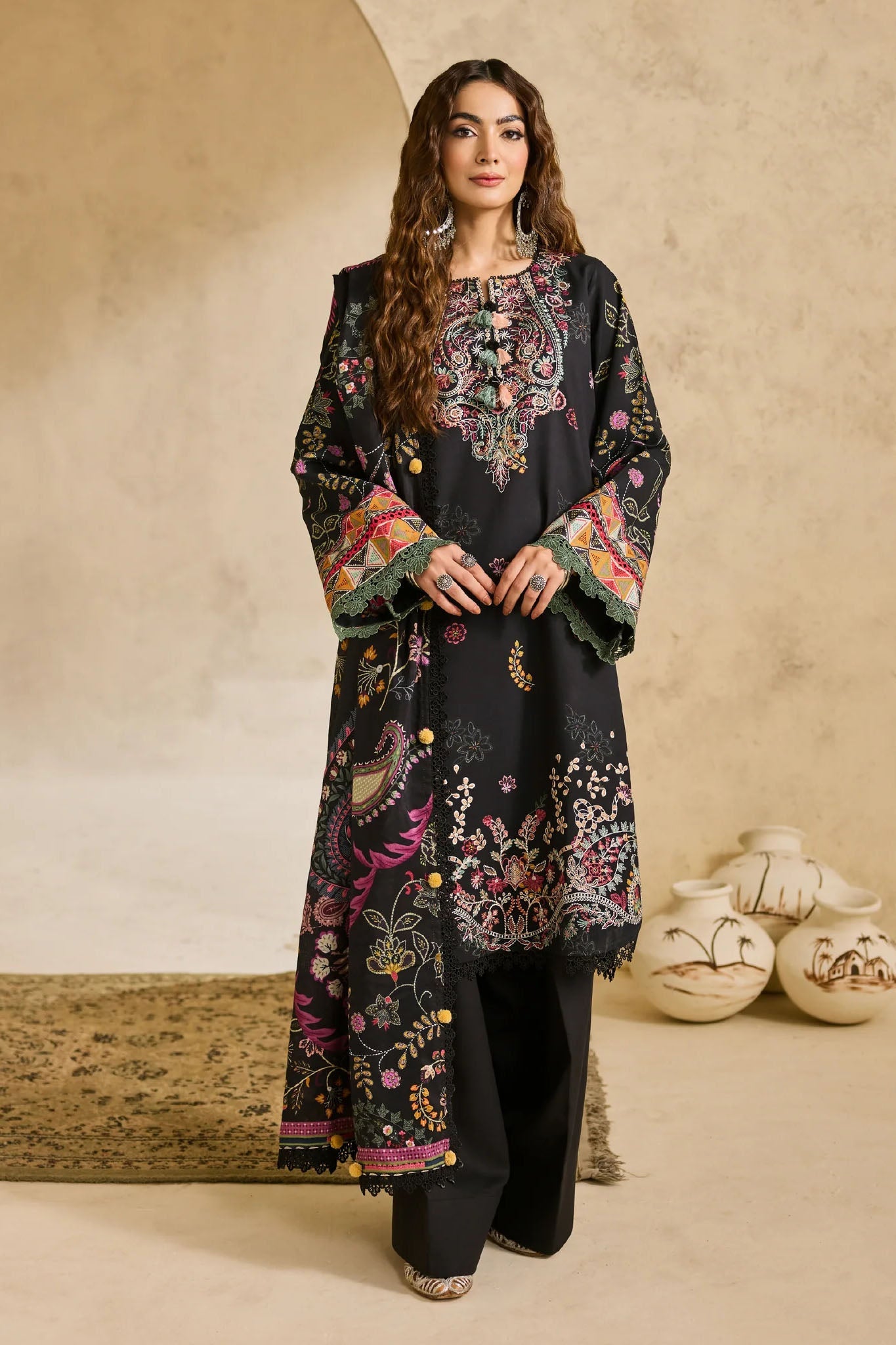 Zync One Nation By Florent Unstitched 3 Piece Winter Vol-01 Collection'2025-FL-02-A