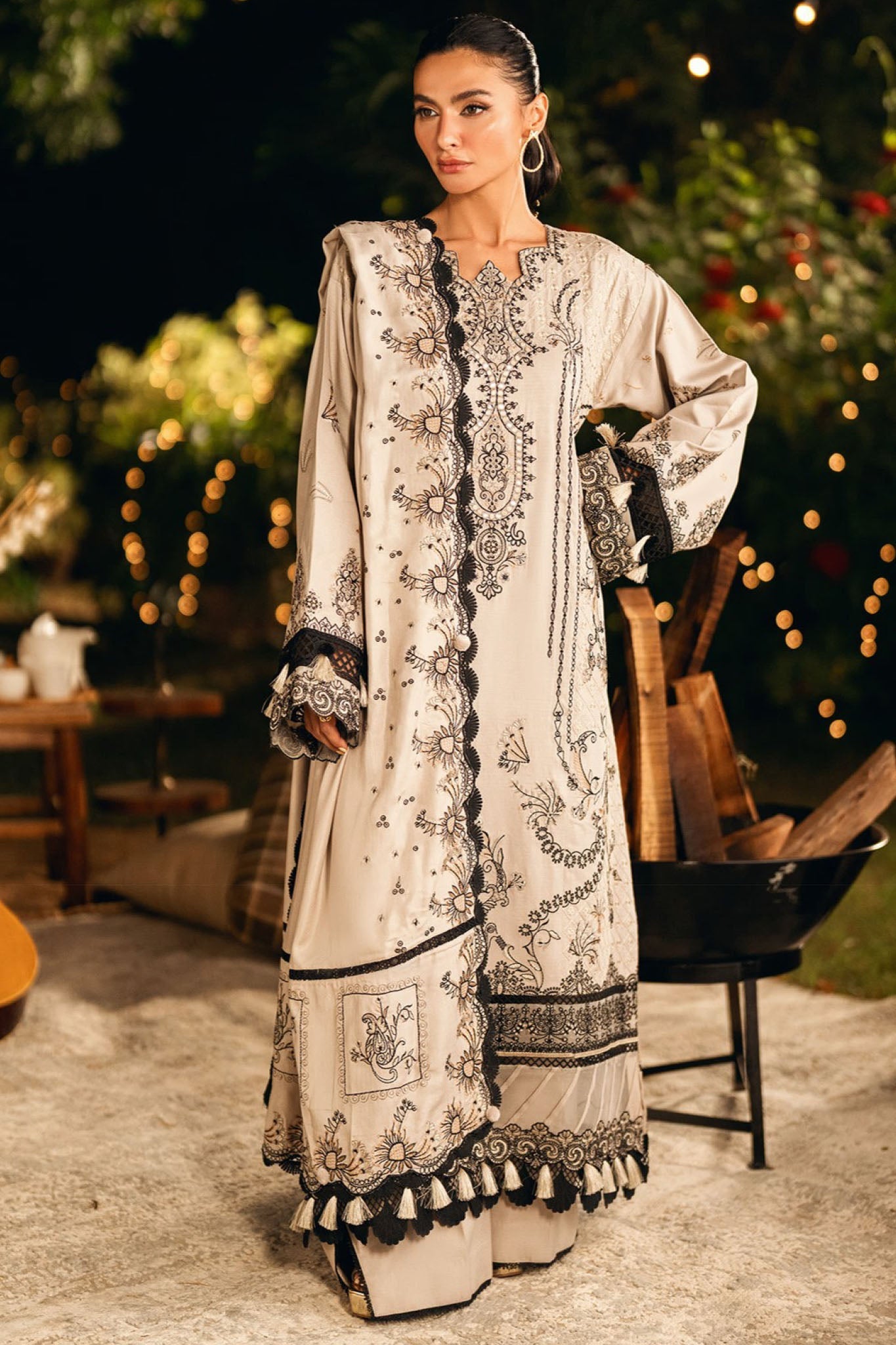 Serenity By Florent Unstitched 3 Piece Winter Collection'2025-FL-2B