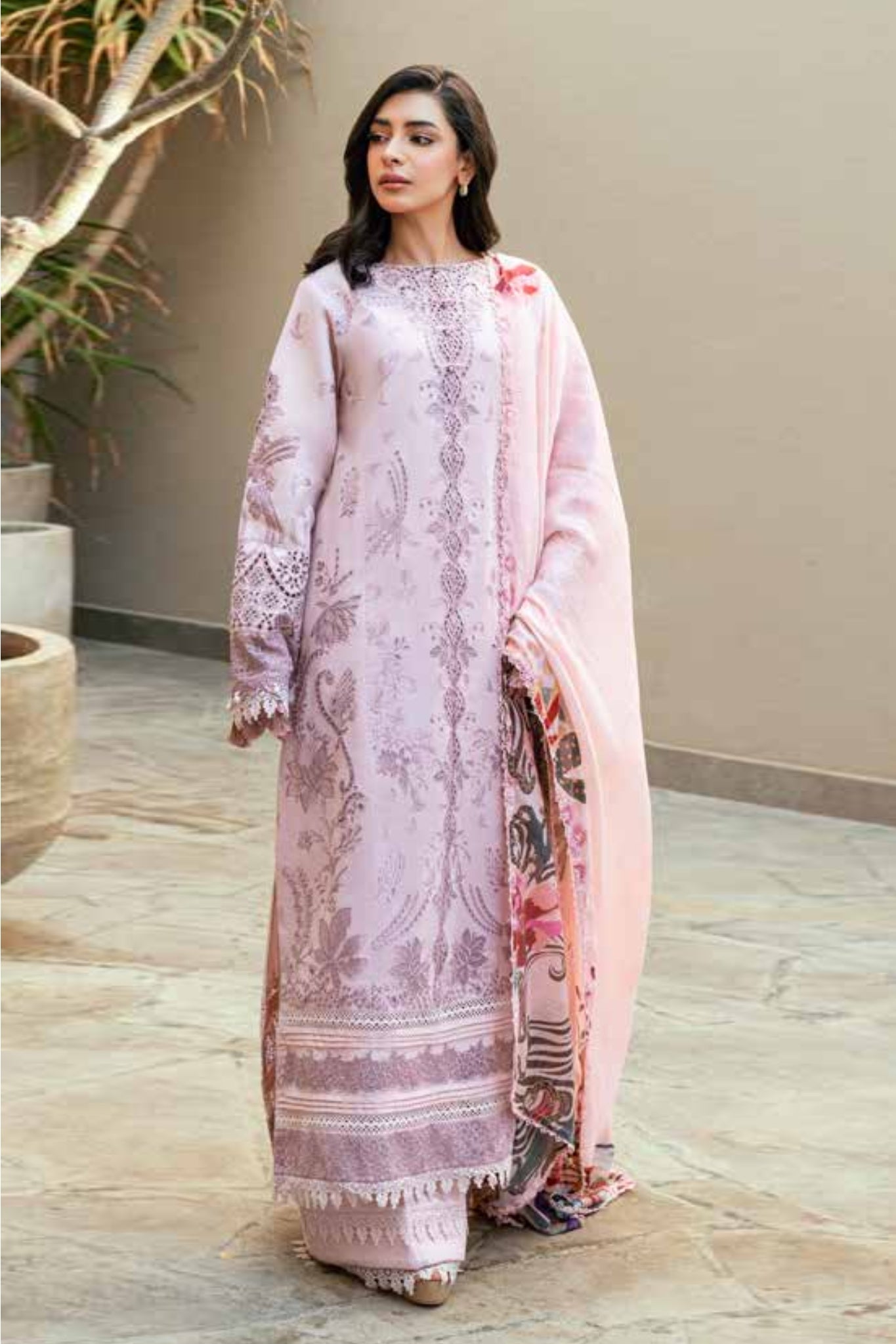 Florent Unstitched 3 Piece Luxury Lawn Eid Edit Suit-FL-03-B