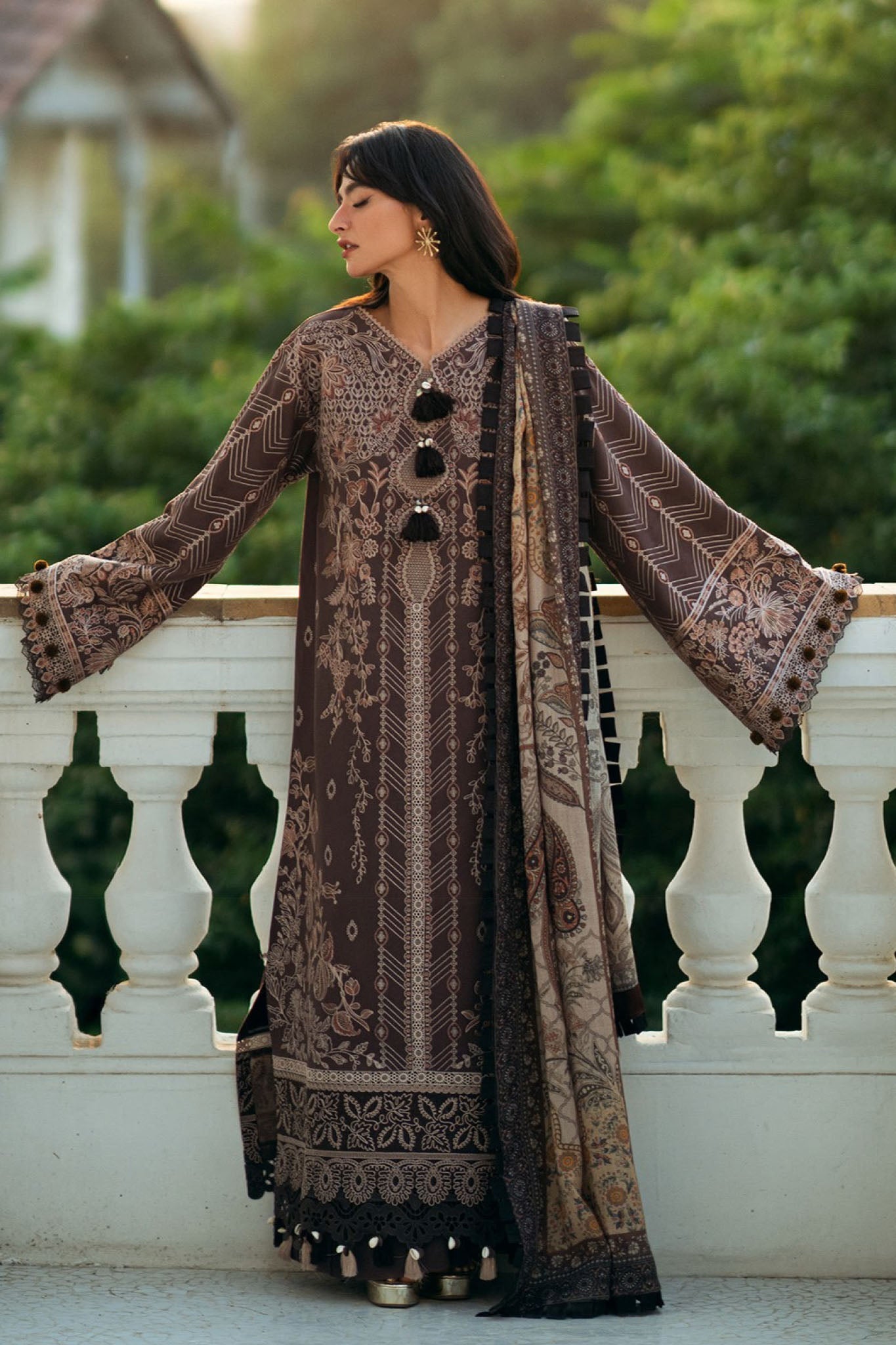 Serenity By Florent Unstitched 3 Piece Winter Suit-FL-3B