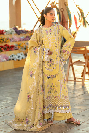 Florent Unstitched 3 Piece Luxury Lawn Eid Edit Collection'2025-FL-04-B