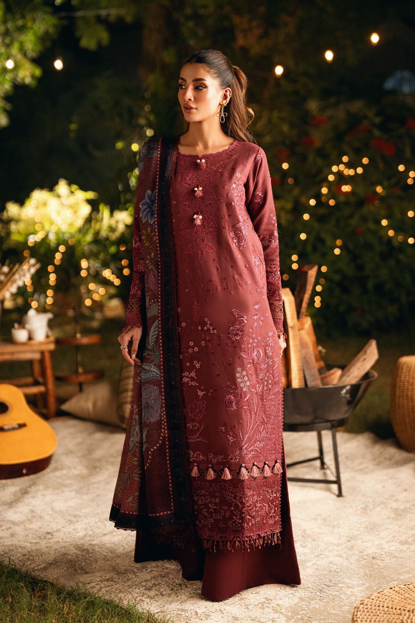 Serenity By Florent Unstitched 3 Piece Winter Suit-FL-6B