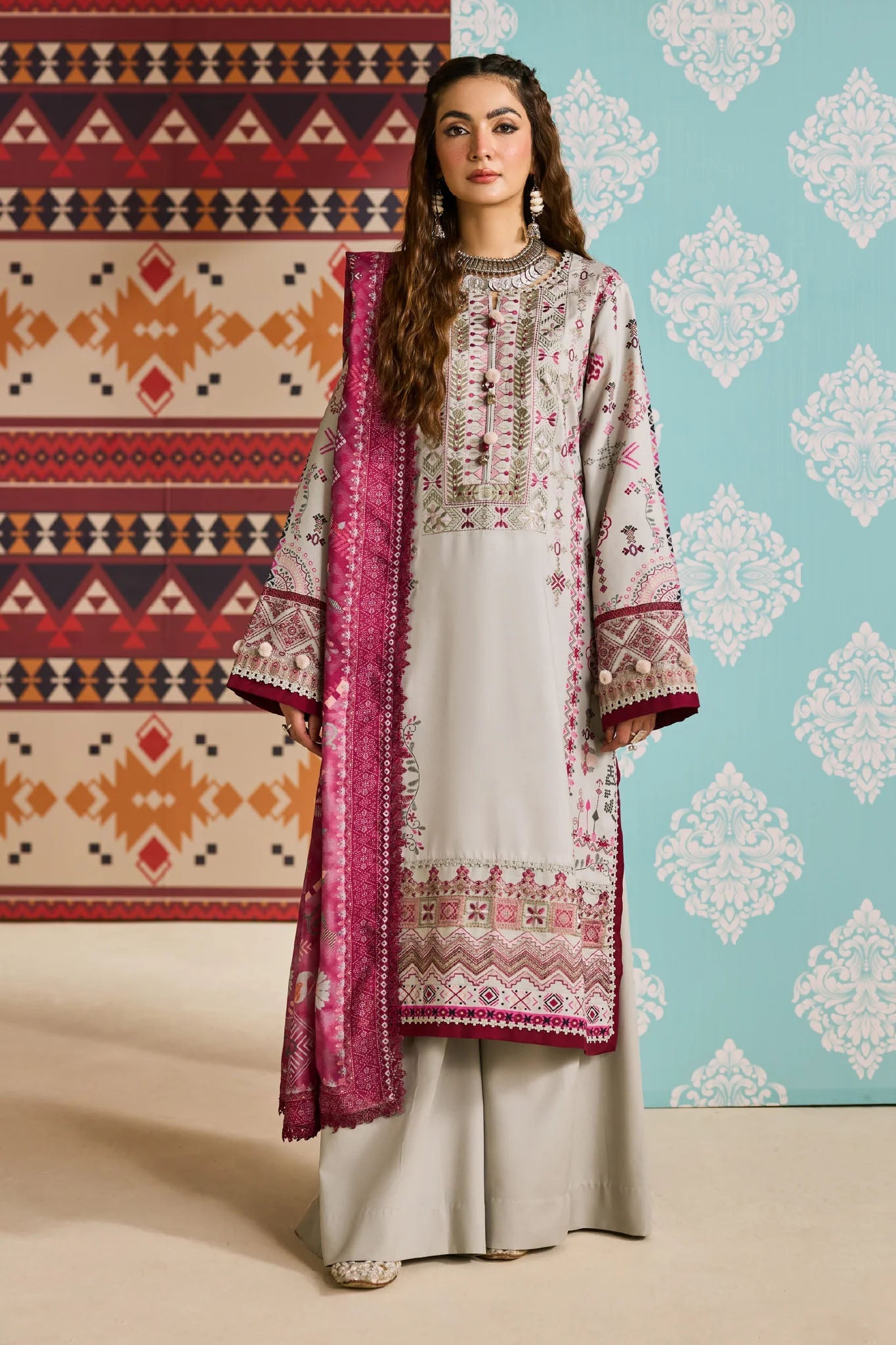 Zync One Nation By Florent Unstitched 3 Piece Winter Vol-01 Collection'2025-FL-07-A