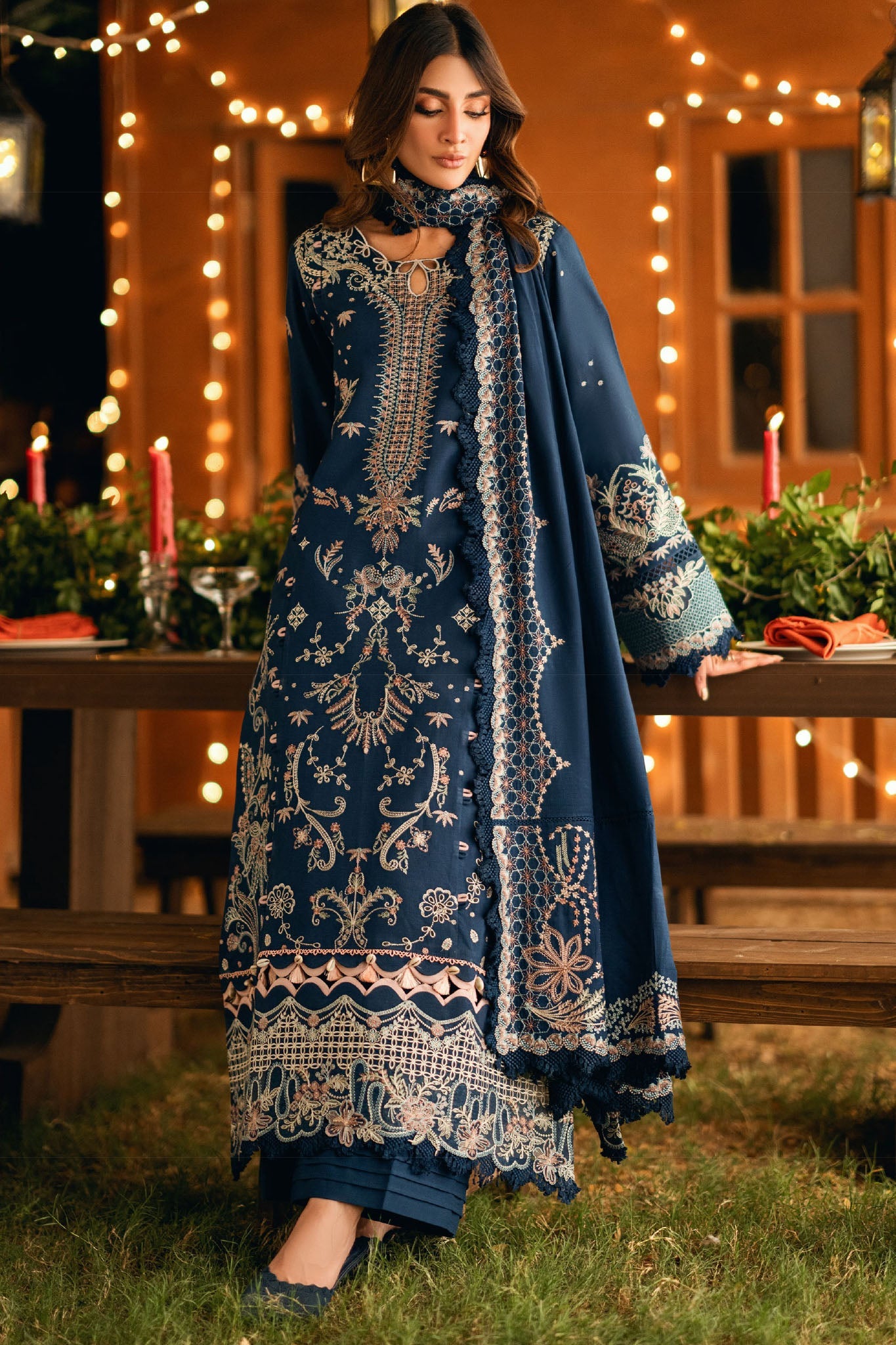 Serenity By Florent Unstitched 3 Piece Winter Collection'2025-FL-7B