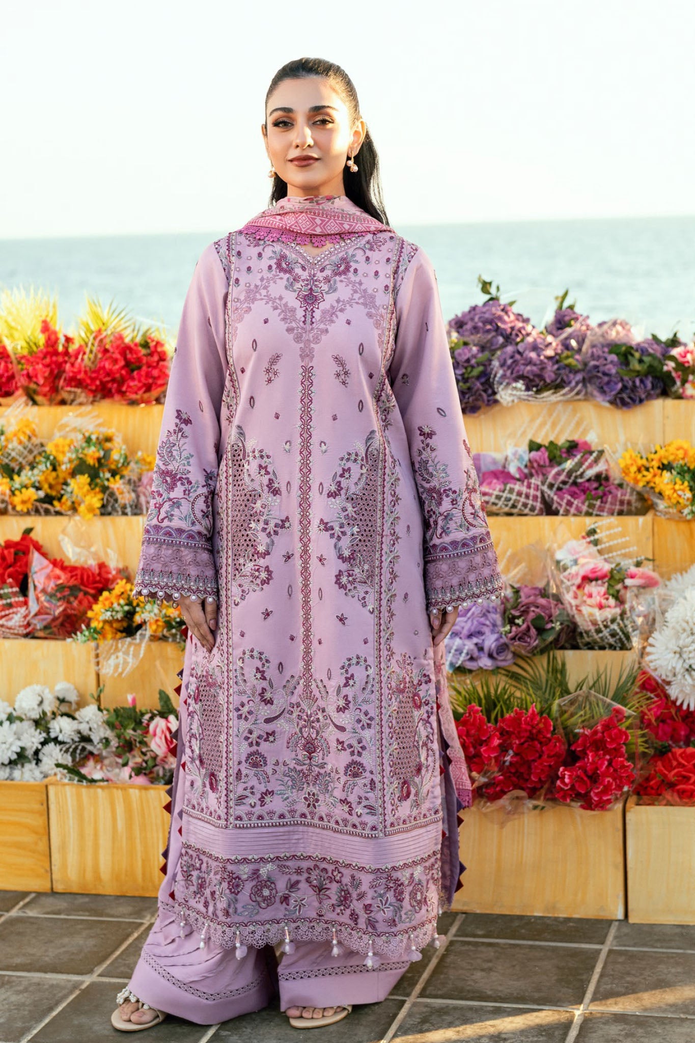 Florent Unstitched 3 Piece Luxury Lawn Eid Edit Suit-FL-08-A