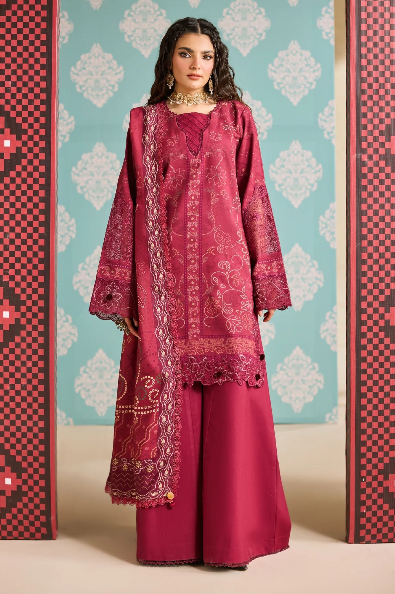 Zync One Nation By Florent Unstitched 3 Piece Winter Vol-01 Collection'2025-FL-08-B