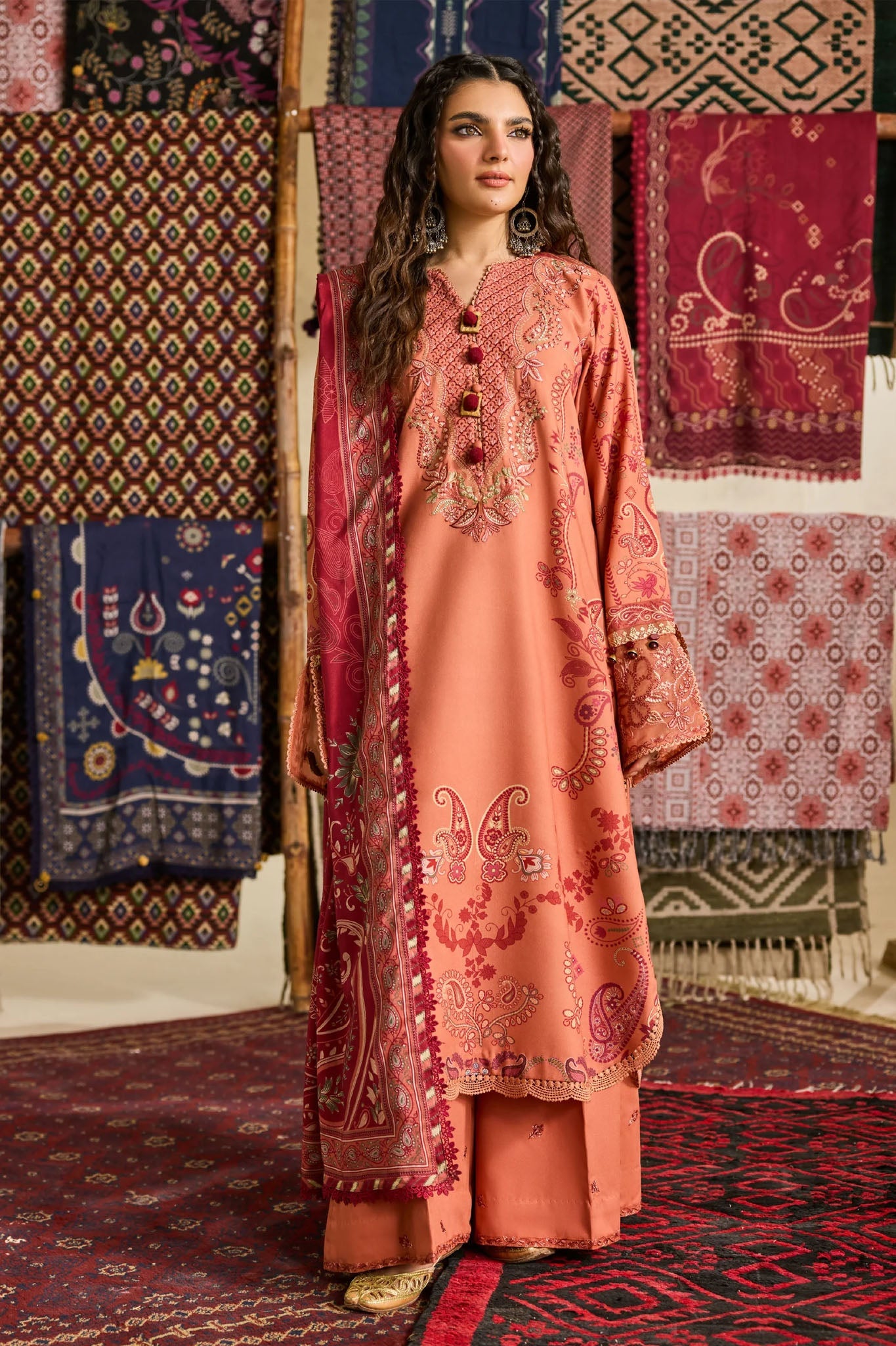 Zync One Nation By Florent Unstitched 3 Piece Winter Vol-01 Collection'2025-FL-09-B