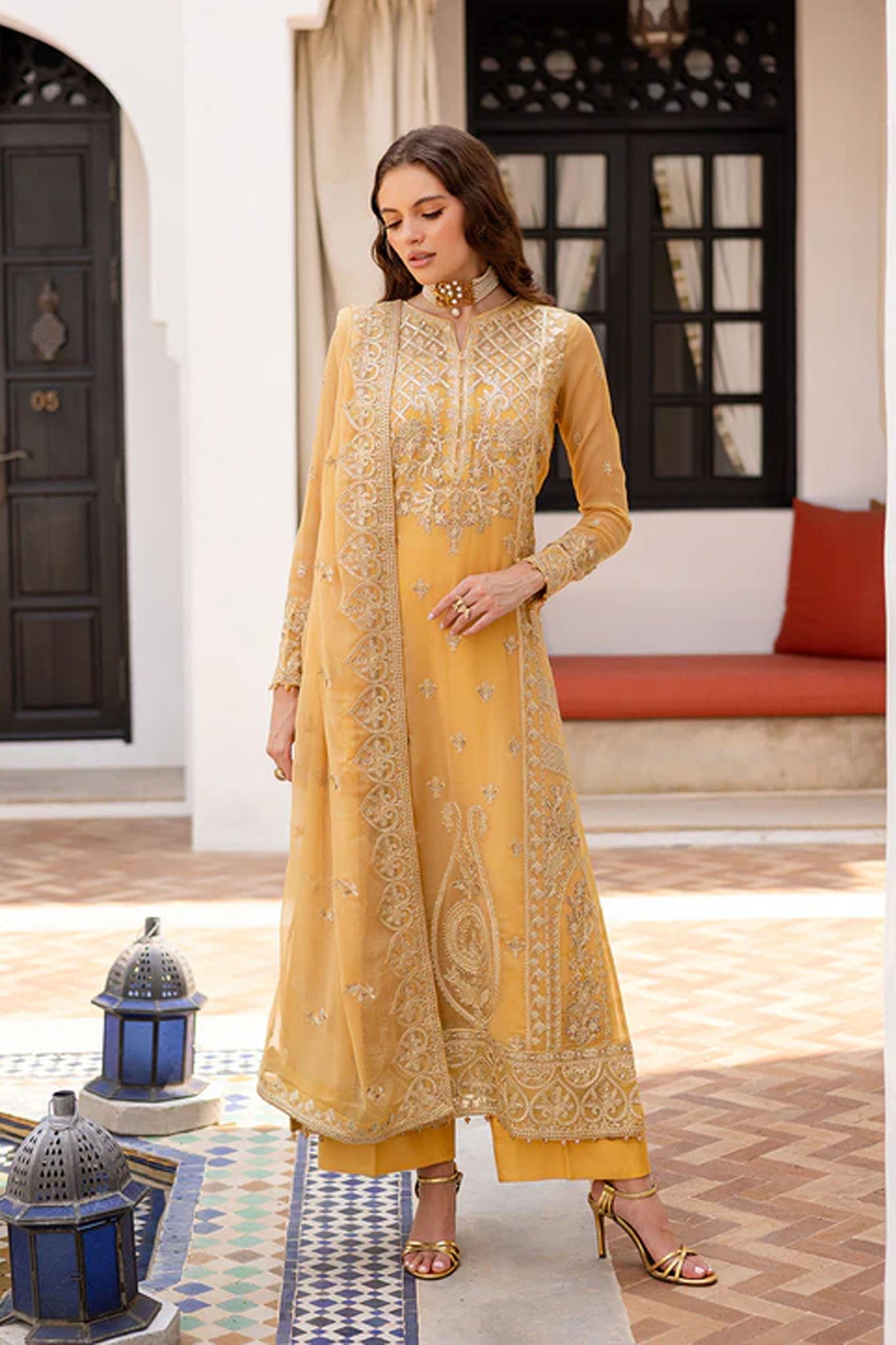 Noir by Freesia Unstitched 3 Piece Formals Collection'2025-FS-50095-Endah