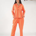 Sprinkles Stitched 2 Piece Summer Co Ord Sets Women Collection'2025-Tangerine