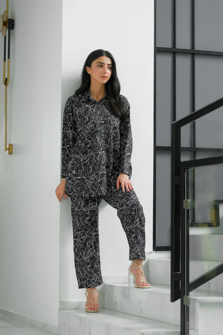 Dhaga Stitched 2 Piece Crepe Collection'2025-Tinsel