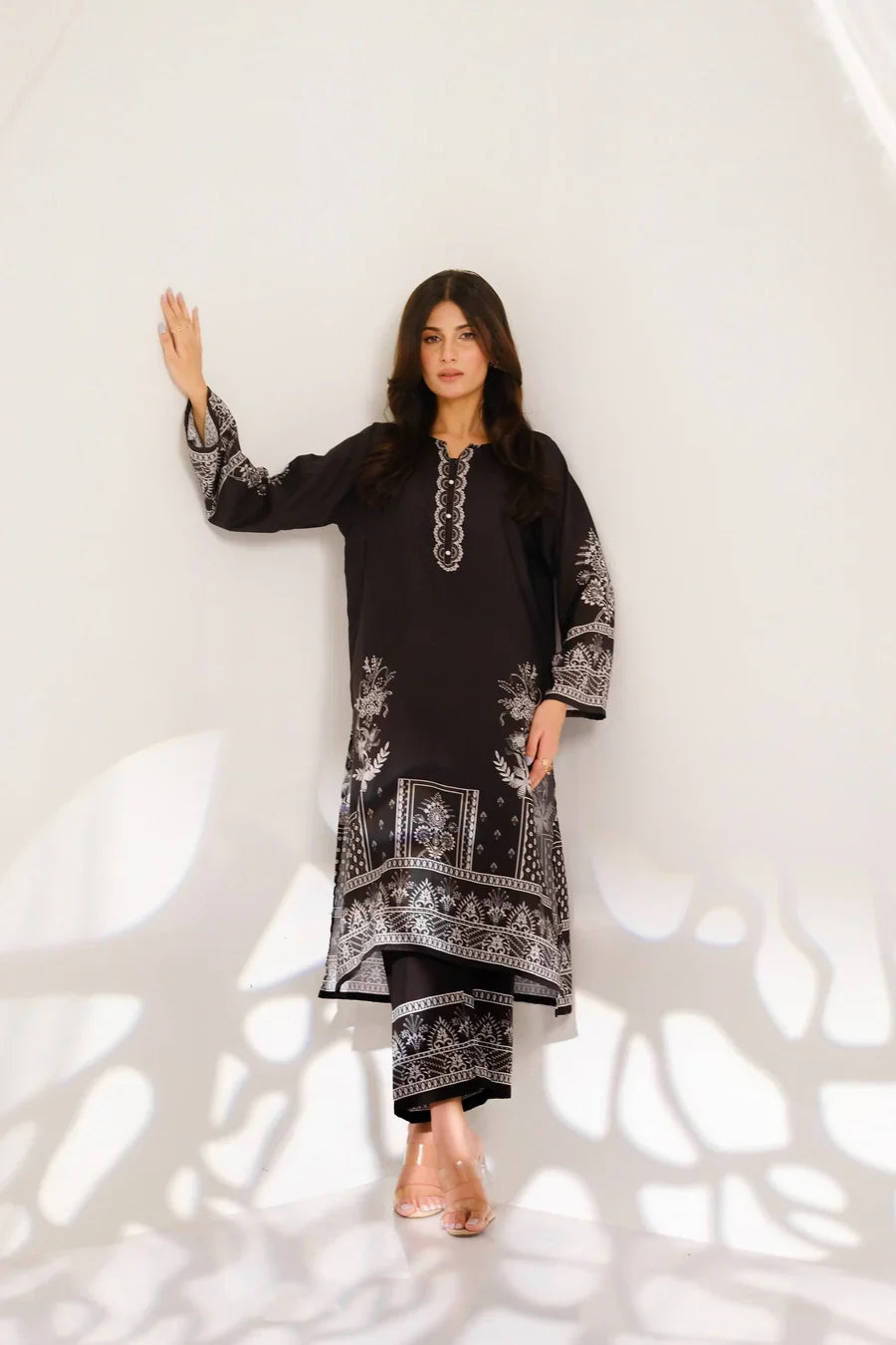 Amal Stitched 2 Piece Blended Lawn Suit-Nova