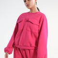 Sprinkles Stitched 2 Piece Winter Co Ord Sets Women Collection'2025-Flappy Hot Pink - 2pcs?Co-Ord?Set