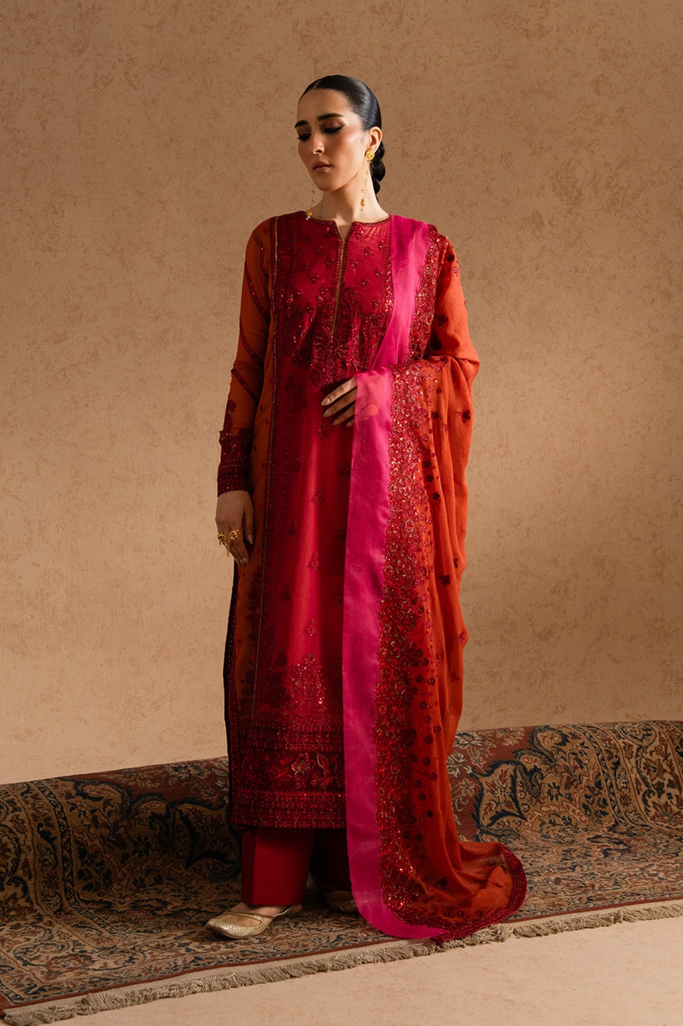 Imane by Freesia Unstitched 3 Piece Chiffon Collection'2025-FSU-5608-Leyla