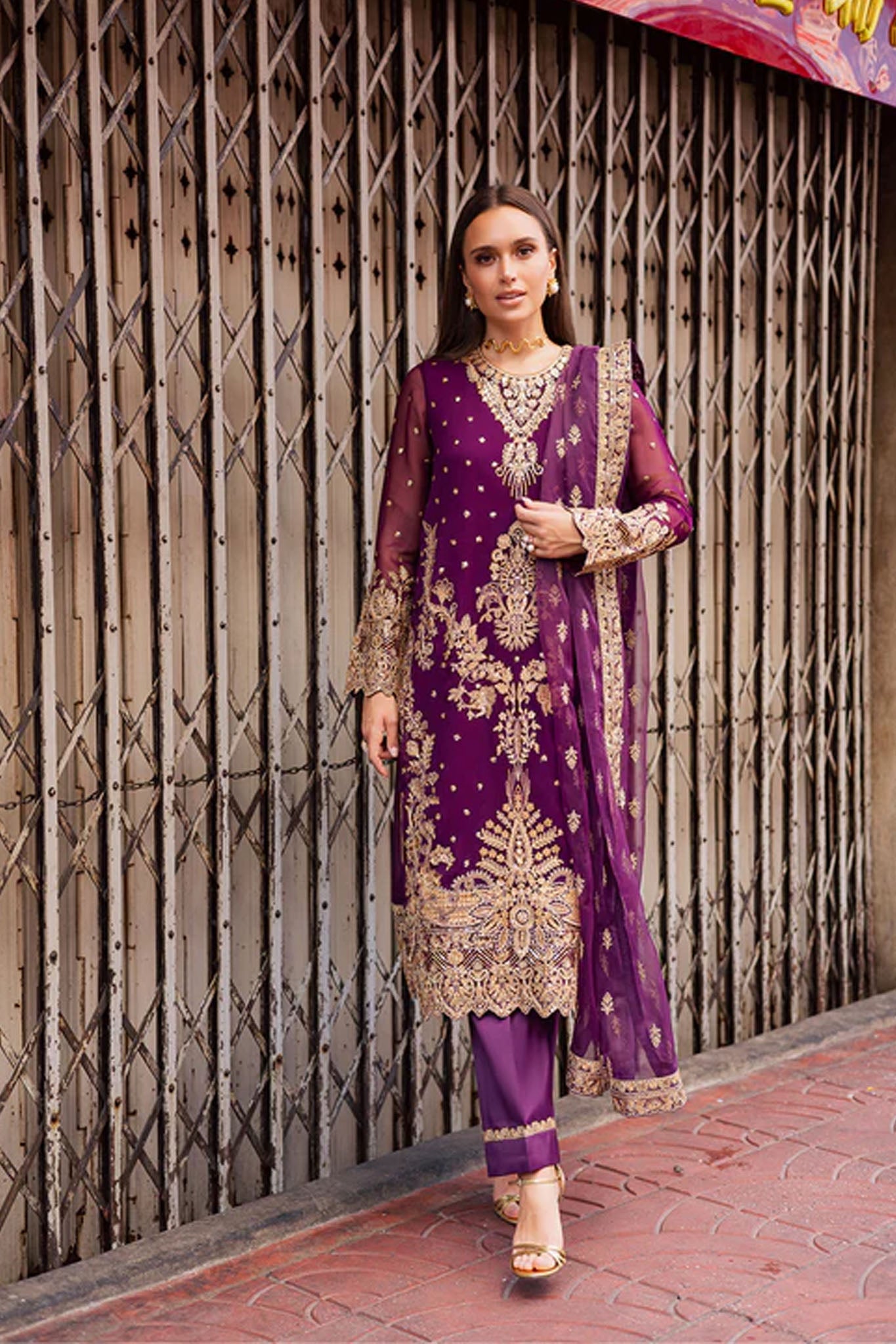 Talia by Freesia Unstitched 3 Piece Chiffon Collection'2025-FW-50066-Elke