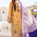Florent Unstitched 3 Piece Basant Chikankari Luxury Lawn Suit-FZ-1B