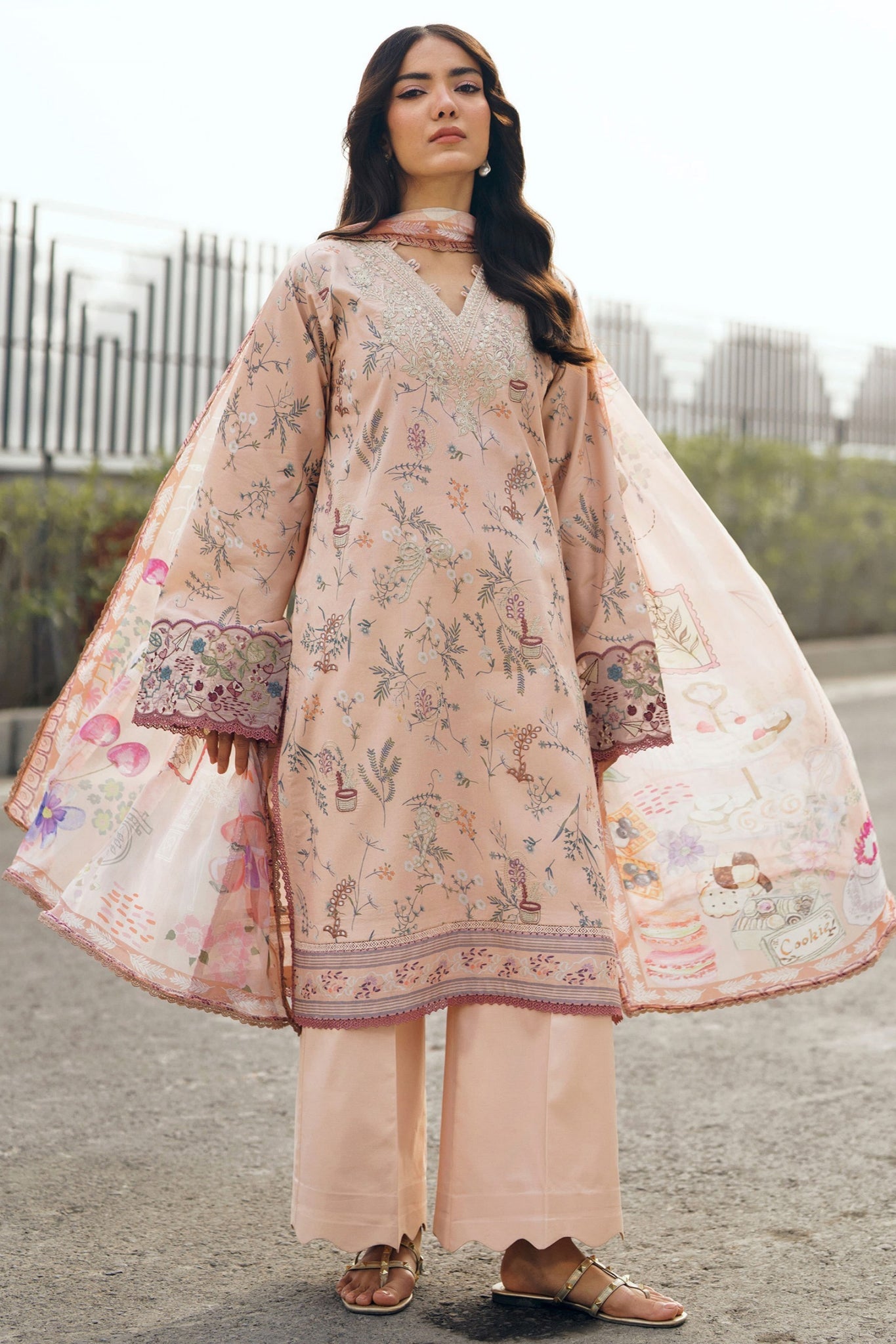 Zync Summer Essentials By Florent Unstitched 3 Piece Summer Vol-02 Suit-FZ-3A