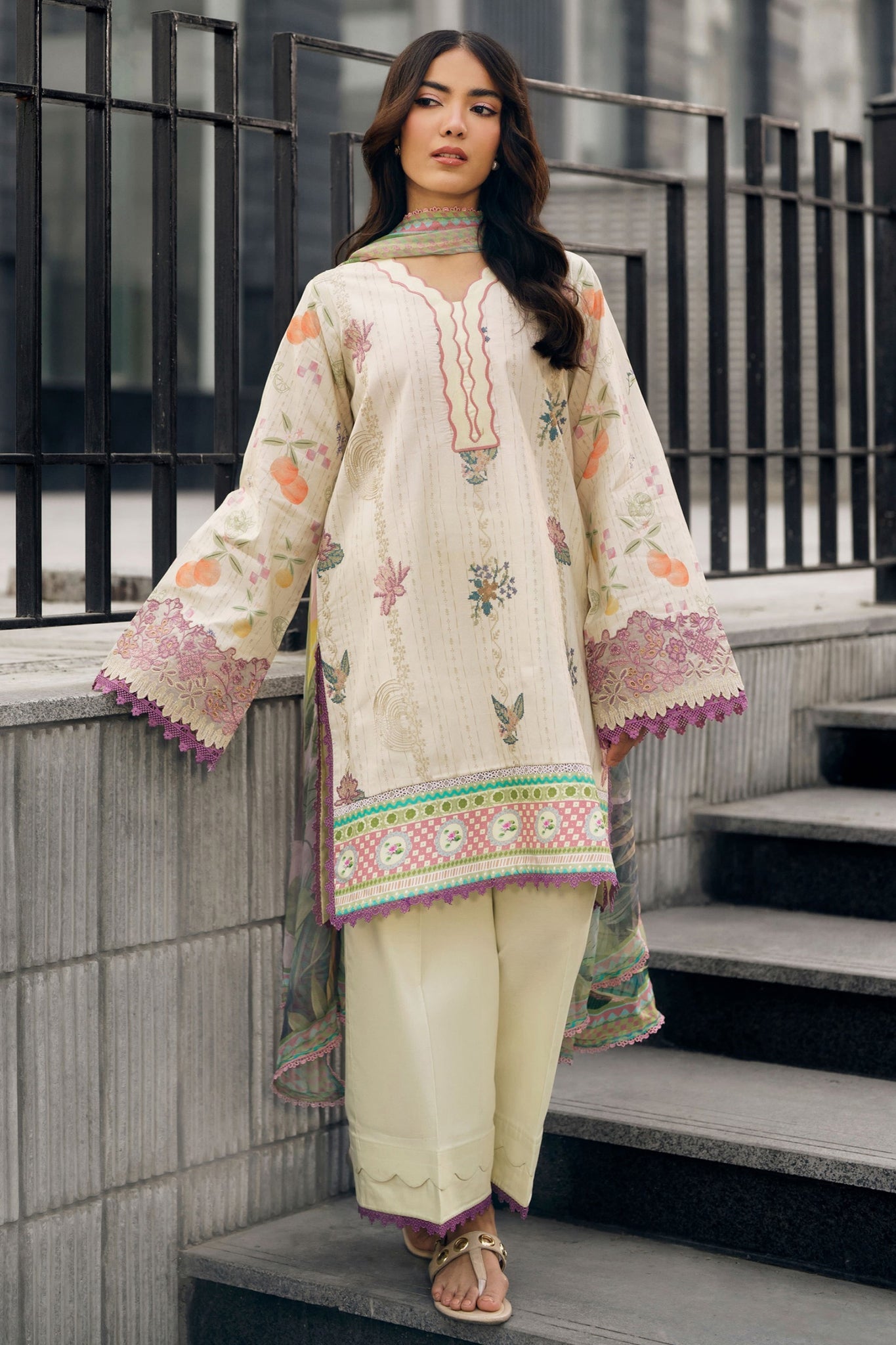 Zync Summer Essentials By Florent Unstitched 3 Piece Summer Vol-02 Suit-FZ-5A