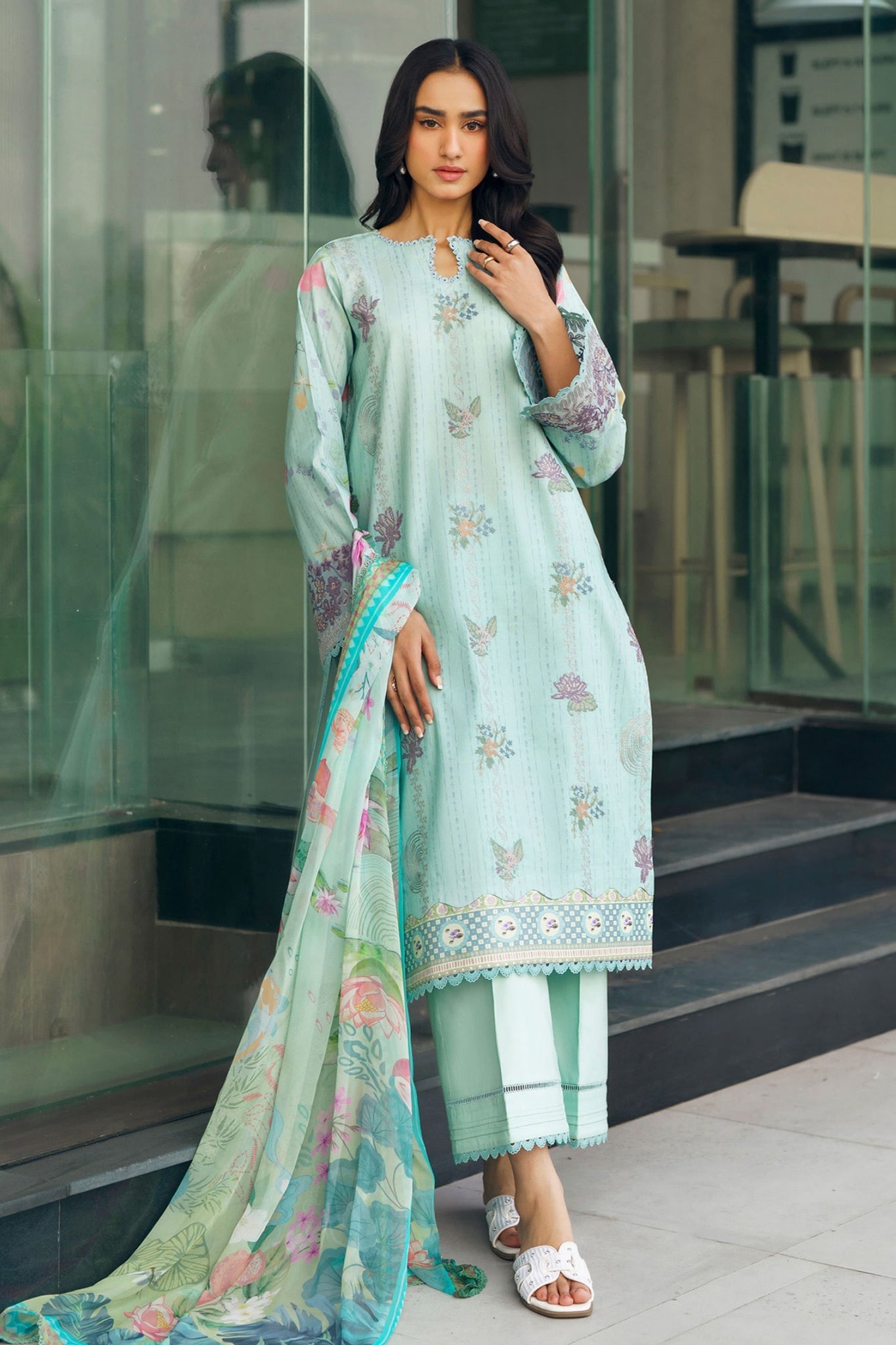 Zync Summer Essentials By Florent Unstitched 3 Piece Summer Vol-02 Suit-FZ-5B