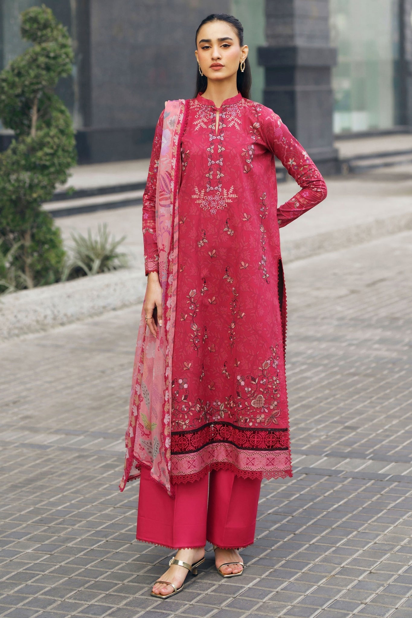 Zync Summer Essentials By Florent Unstitched 3 Piece Summer Vol-02 Suit-FZ-6B