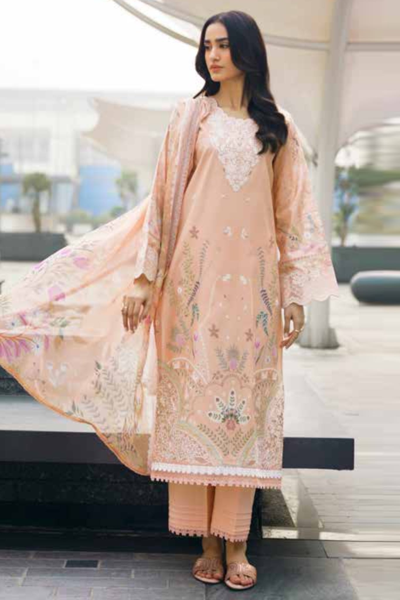 Zync Summer Essentials By Florent Unstitched 3 Piece Summer Vol-02 Suit-FZ-7A