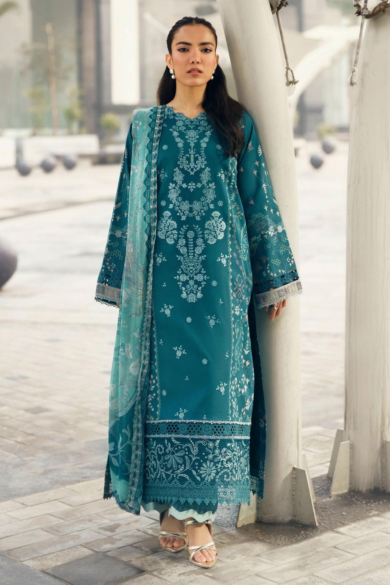 Zync Summer Essentials By Florent Unstitched 3 Piece Summer Vol-02 Suit-FZ-8A