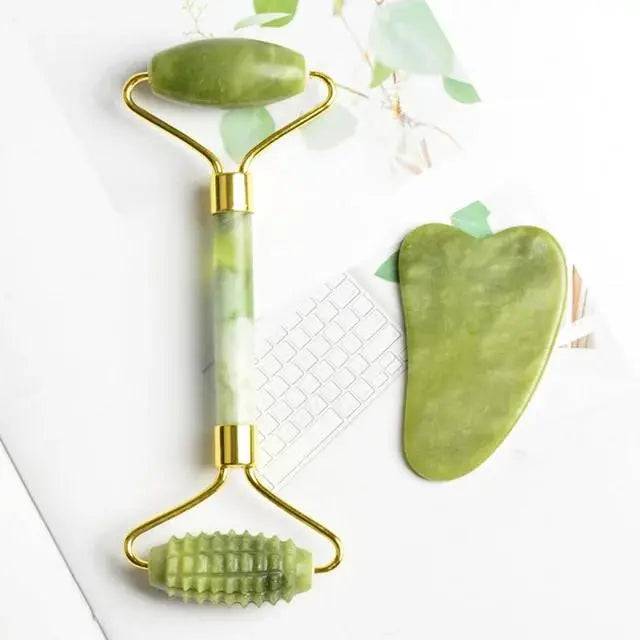Facial Beauty - Derma Roller Stone Scraper Set - My Store