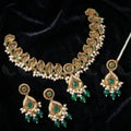 Zeesy Foliage Bold Leaf Necklace Set