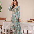 Feathers Unstitched 3 Piece Digital Printed Lawn Summer Suit-French Summer-FT259