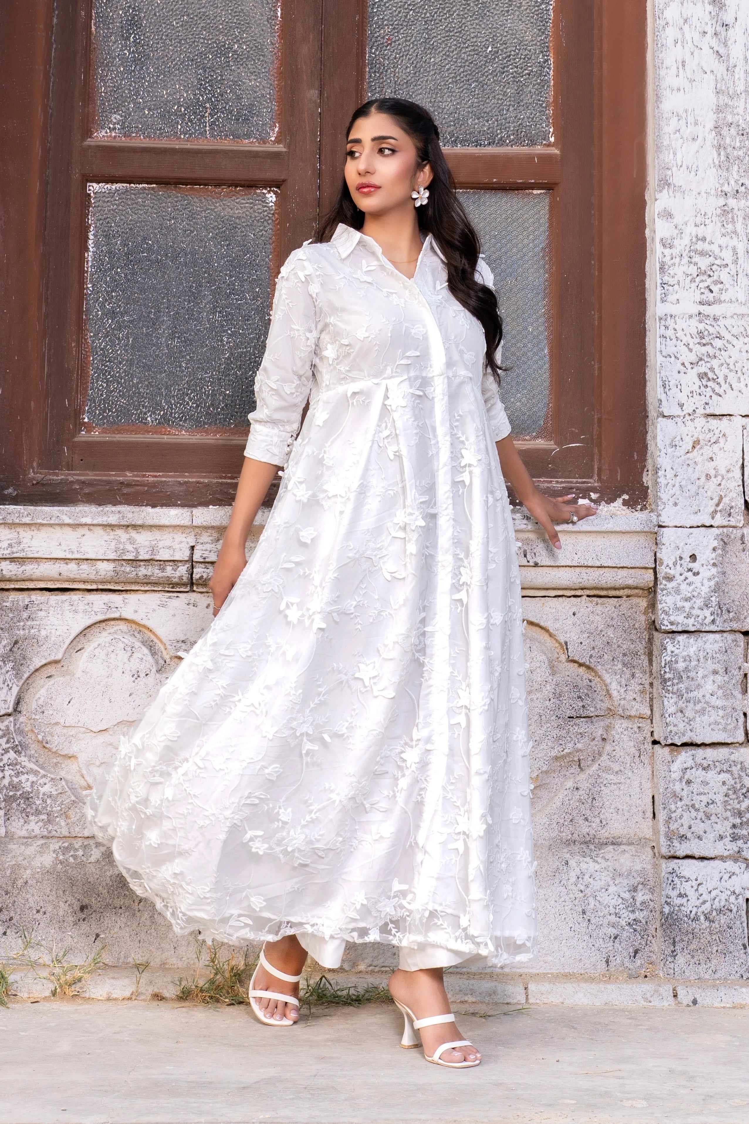 Dhaga Stitched Summer Women Suit-Serene Bloom
