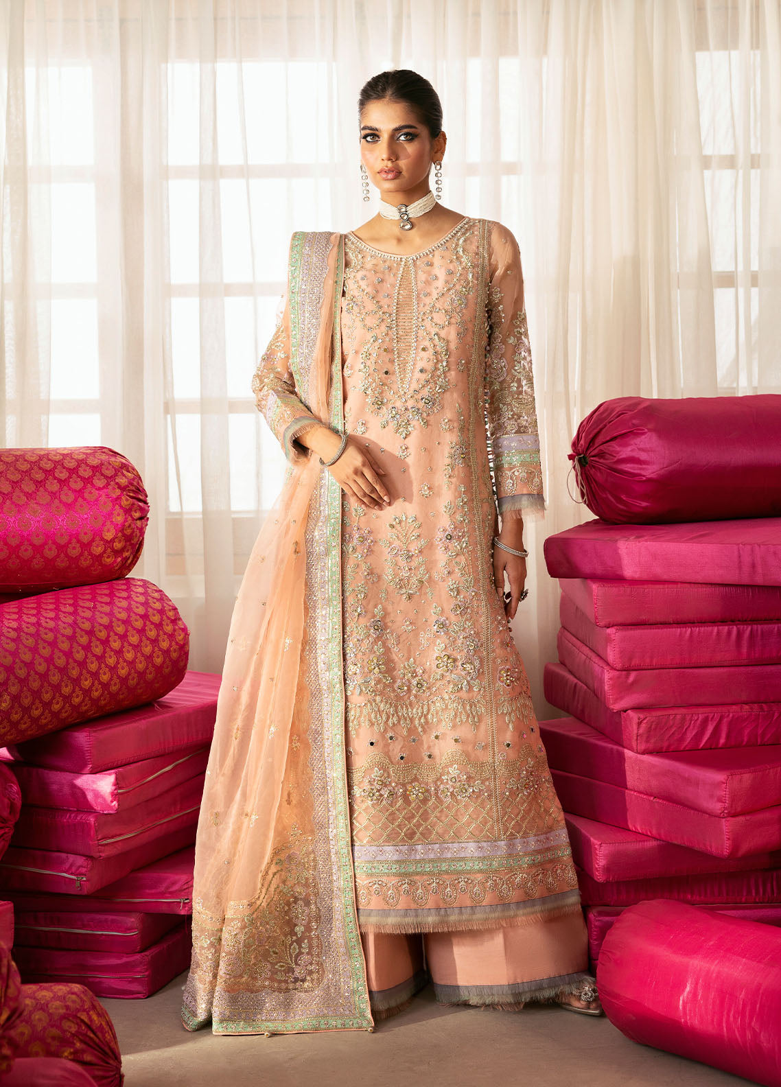 Chaandni By Gulaal Unstitched 3 Piece Wedding Formals Suit-Raniya