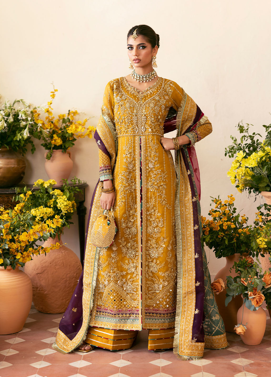 Chaandni By Gulaal Unstitched 3 Piece Wedding Formals Suit-Nayaara
