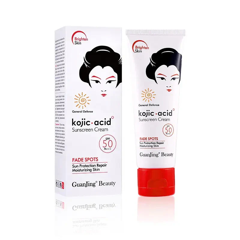 Guanjing Beauty Kojic Acid Sunscreen Cream 80G