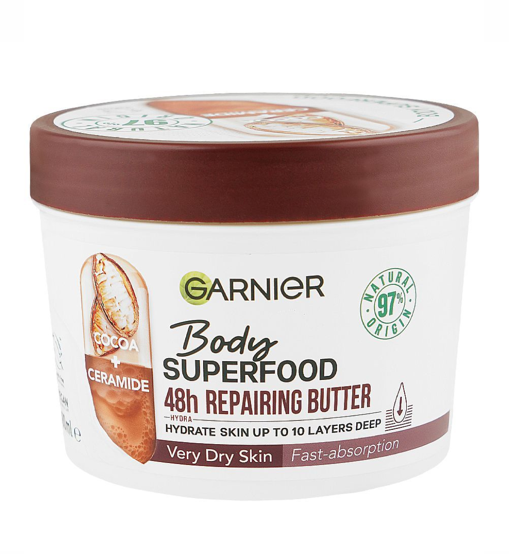 Garnier Body Superfood Cocoa + Ceramide 48H Repairing Butter