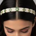 Zeesy Gilded Perpetual Gemstone Sheesh Patti
