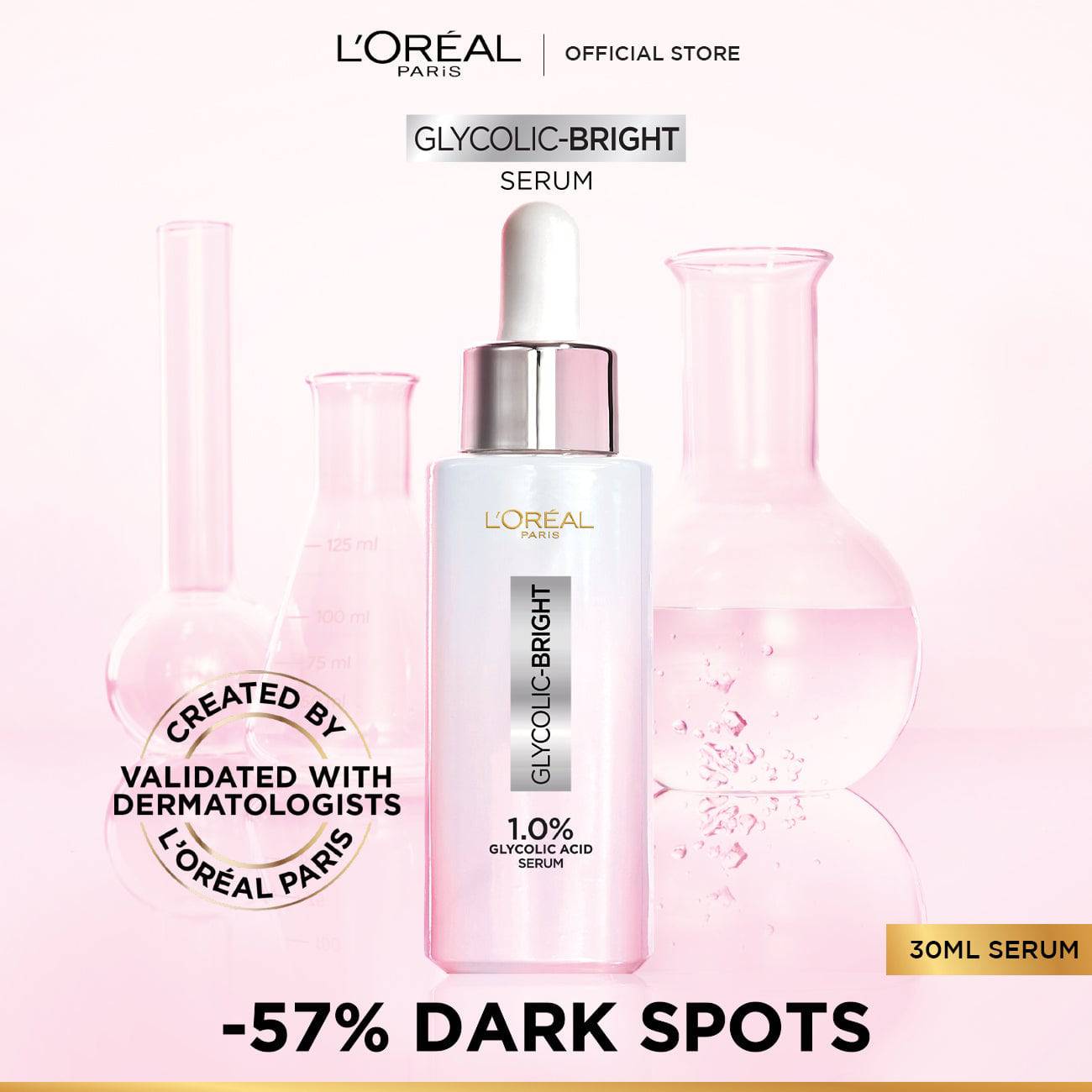 L'Oreal Paris Glycolic Bright Instant Glowing Face Serum - My Store