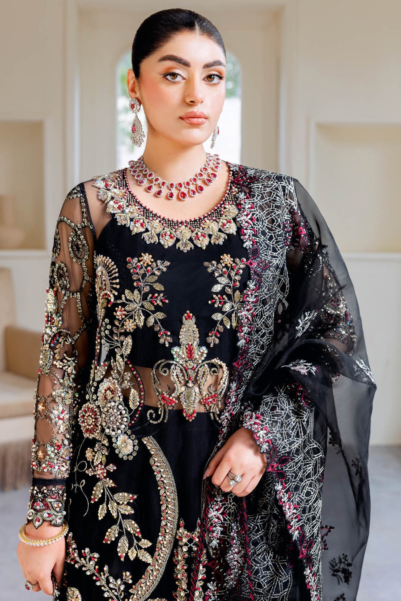 Ramsha Unstitched 3 Piece Luxury Wedding Vol-05 Collection'2025-H-503