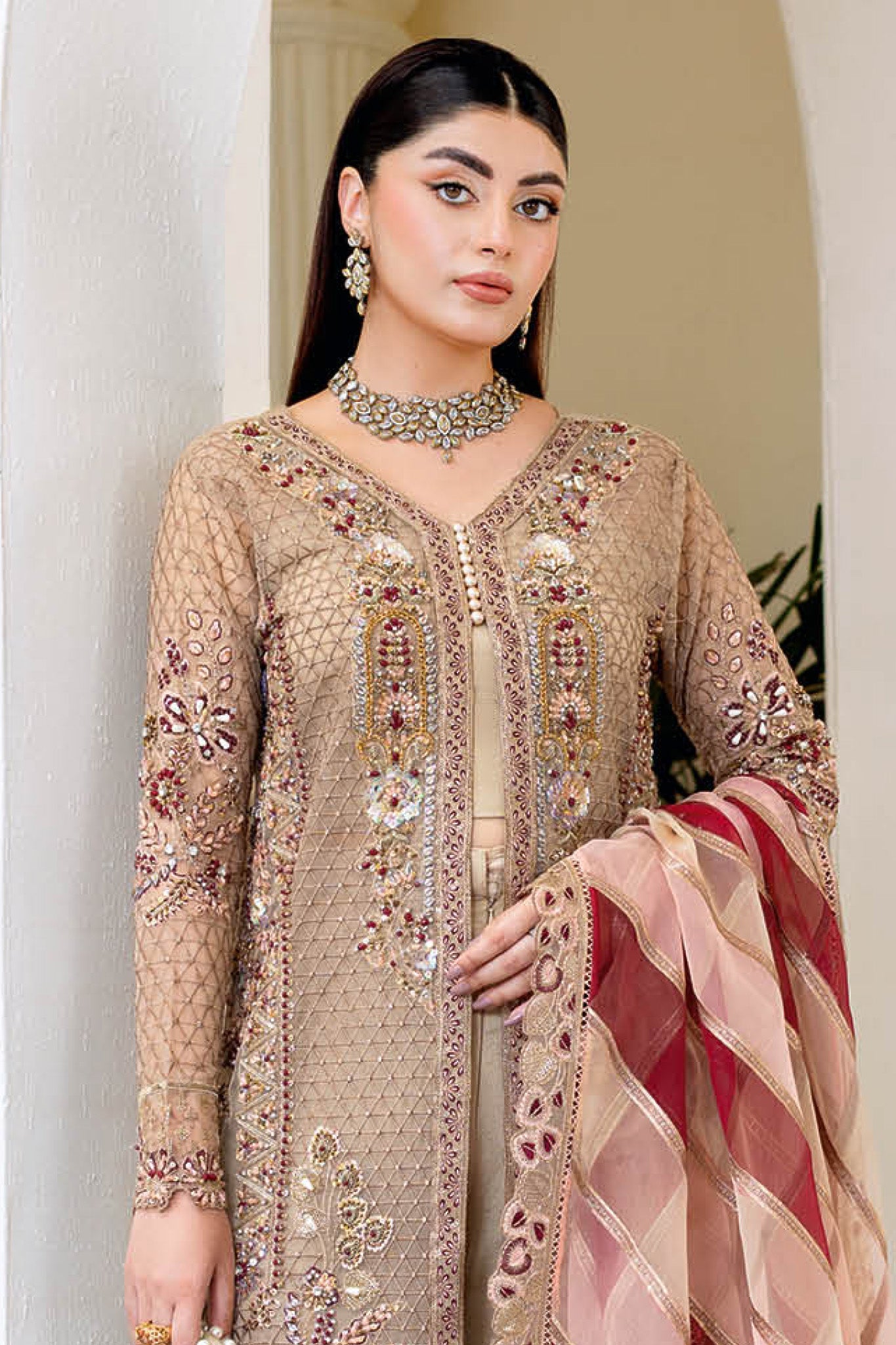 Ramsha Unstitched 3 Piece Luxury Wedding Vol-05 Collection'2025-H-508