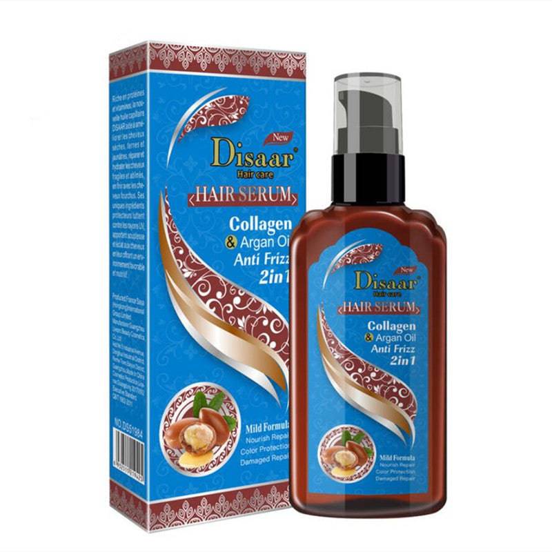 Disaar Hair Serum 2In1 Collagen & Argan Oil Anti Frizz Mild Formula 120Ml - My Store