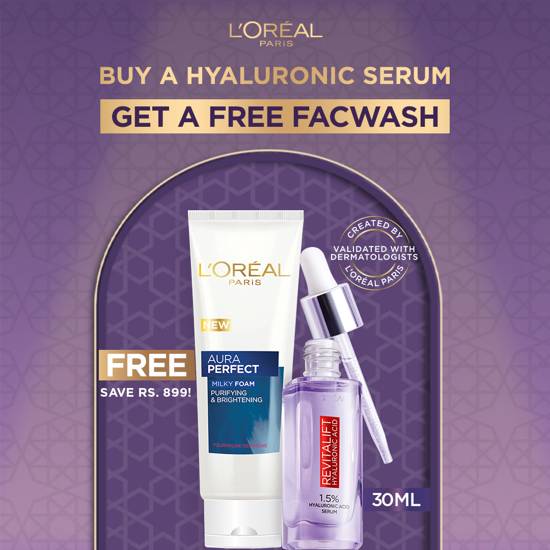 Bundle - Free Aura Perfect Facewash with Hyaluronic Serum 30ml