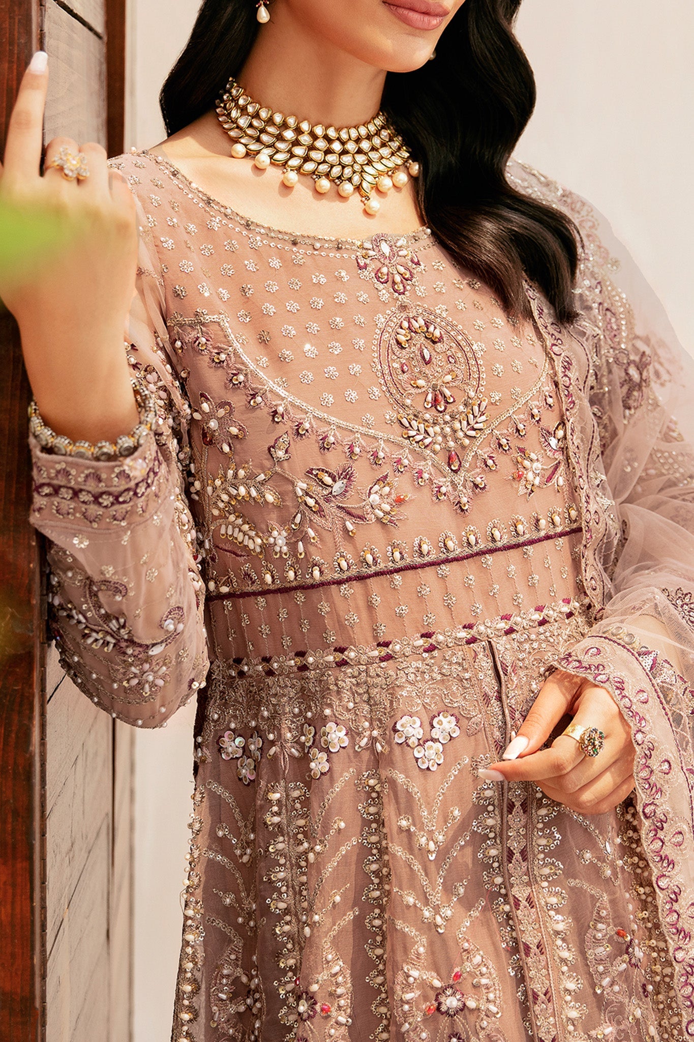 Ramsha Unstitched 3 Piece Luxury Festive Wedding Vol-04 Collection'2024-HA-401