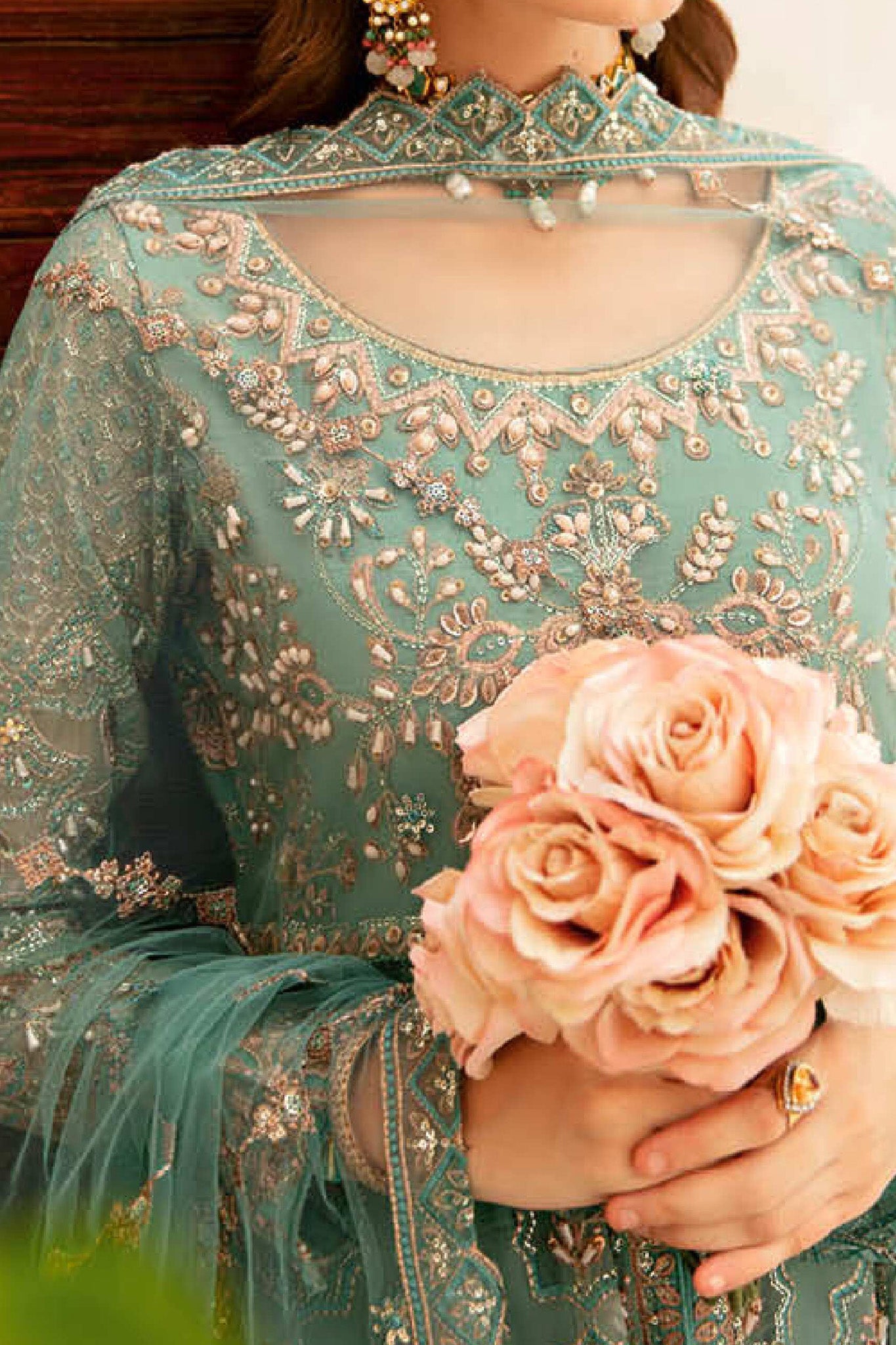 Ramsha Unstitched 3 Piece Luxury Festive Wedding Vol-04 Collection'2024-HA-403