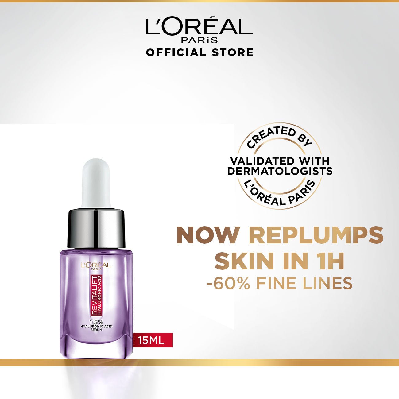 Loreal Revitalift 1.5% Hyaluronic Acid Serum 15Ml