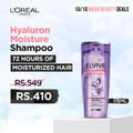 L'Oreal Paris Hyaluron + Plump Hydrating Shampoo, Paraben-Free, 175 ml - FOC