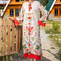 Dhaga Stitched Kaftan Suit-MIRABEL