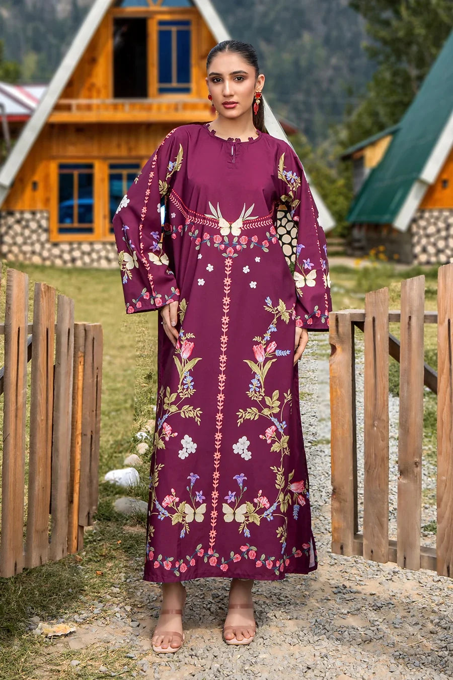 Dhaga Stitched Kaftan Suit-AVERY