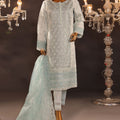 Falsafaa By HZ Stitched 3 Piece Festive Formals Vol-05 Collection-HZK-175-Sky Blue