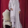 Fasaane By HZ Stitched 3 Piece Formals Chiffon Vol-09 Collection'2025-HZK-212-Lilac