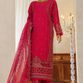 Shaadmaani By HZ Stitched 3 Piece Luxury Formals Collection'2025-HZK-215-Shocking Pink