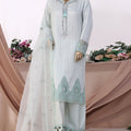 HZ Stitched 3 Piece Luxe Pret Formals Collection'2025-HZK-221-Baby Blue